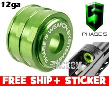 Phase 5 WSI Low-Drag High Visibility 12 GA Shot gun Green Magazine Follower 12ga