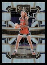 Shakira Austin 2024 Panini Select WNBA #17 Silver Prizms Washington Mystics