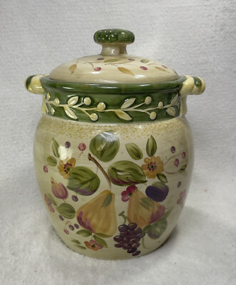 Certified International La Toscana Pamela Gladding Large 9.5  Canister