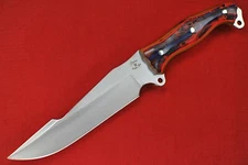 Busse Custom Urgent Fury Harpoon .22" Satin INFI, Buckeye Burl/Spalted Maple