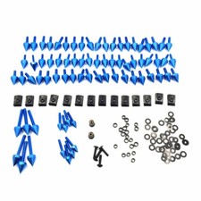Blue Universal Spike Fairing Bolt Screw Kit For Suzuki Hayabusa GSXR GSX1300R
