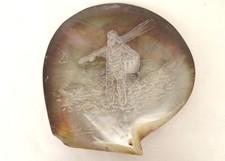 Conchiglia Madreperla Souvenir I Sabbia Pescatore Plage Bordo Mare Barca 19esimo