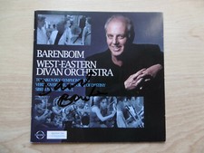 Daniel Barenboim autograph signed CD booklet "West-Eastern Divern Orchestra"