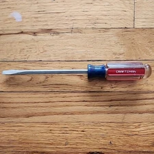 Craftsman 41584 J WF 1/4" Flat Head Slotted Screwdriver Vintage Forged USA