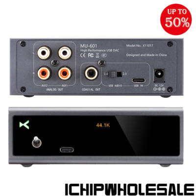 XDUOO USB DAC Preamplifier for PCM384KHz DSD256 Analog & Coaxial Output MU-601