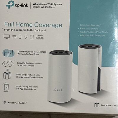 TP-LINK Deco W2400 2 Port 100 Mbps Wireless Router New In Box Sealed