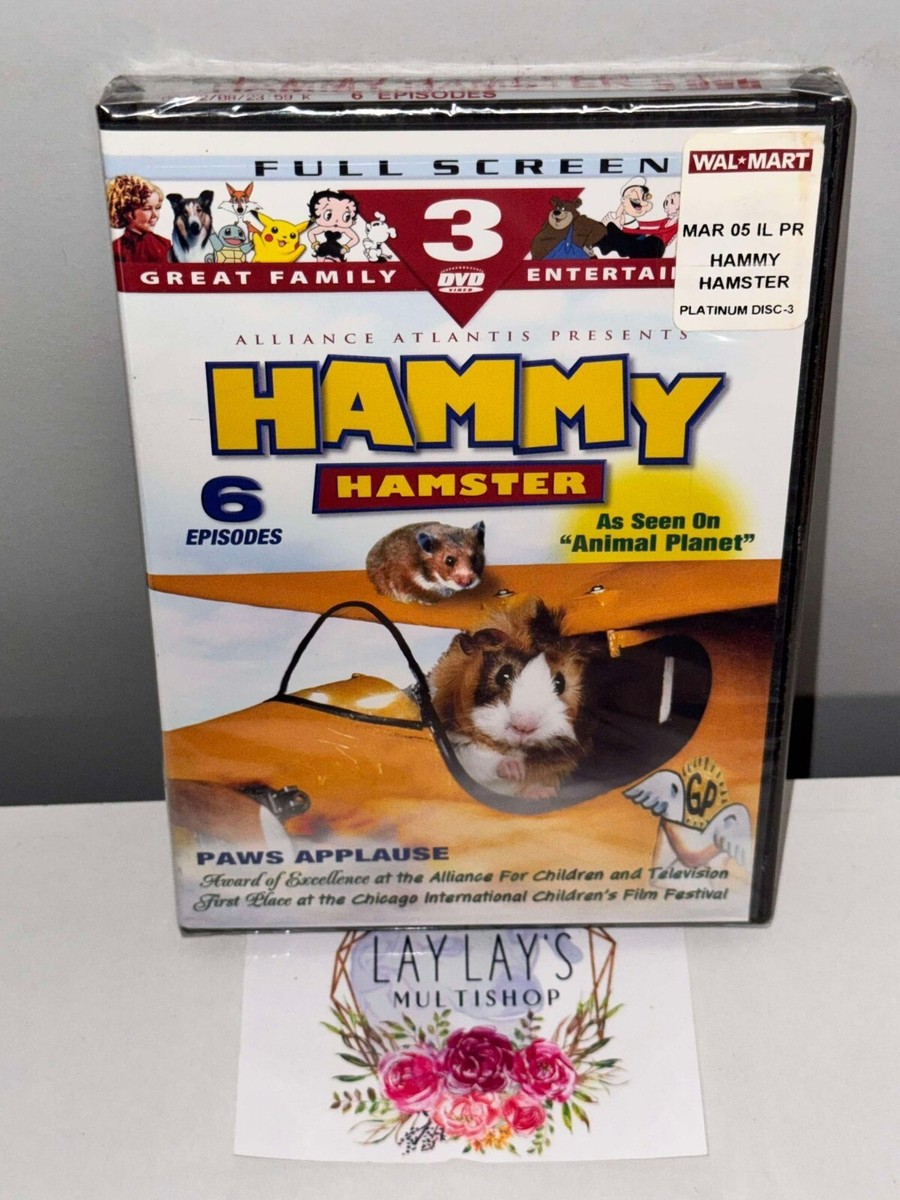 Hammy Hamster: 6 Episodes (DVD, 3-Disc Set, Fullscreen) BRAND NEW