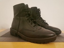 F&F LOW HEEL CASUAL LACE ANKLE BOOTS SIZE Uk 6 