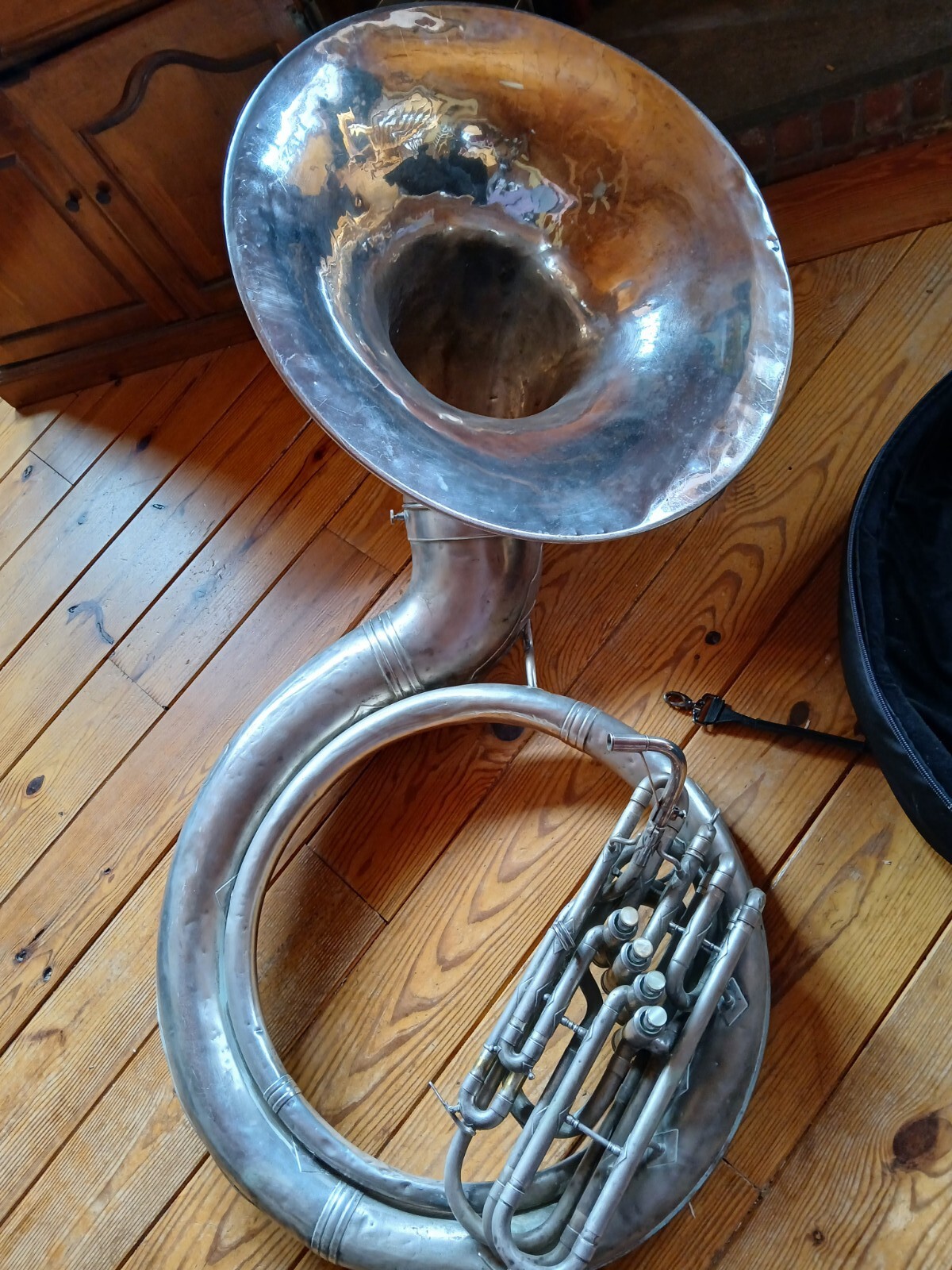 King Model 1265 4Valve Sousaphone in Silver Plate eBay