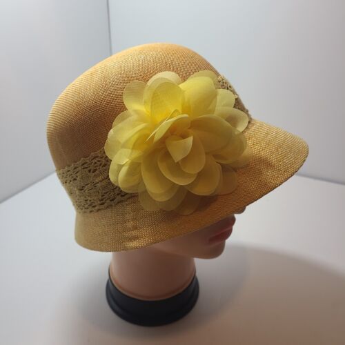 Angela And William Yellow Fancy Womens Hat Derby - image 1