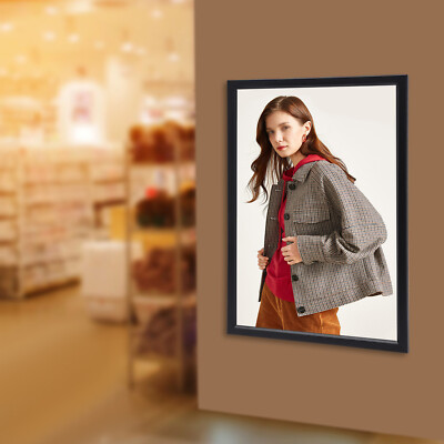 LED Backlit Movie Poster Art Picture Frame Light Box Advertising Display Wall