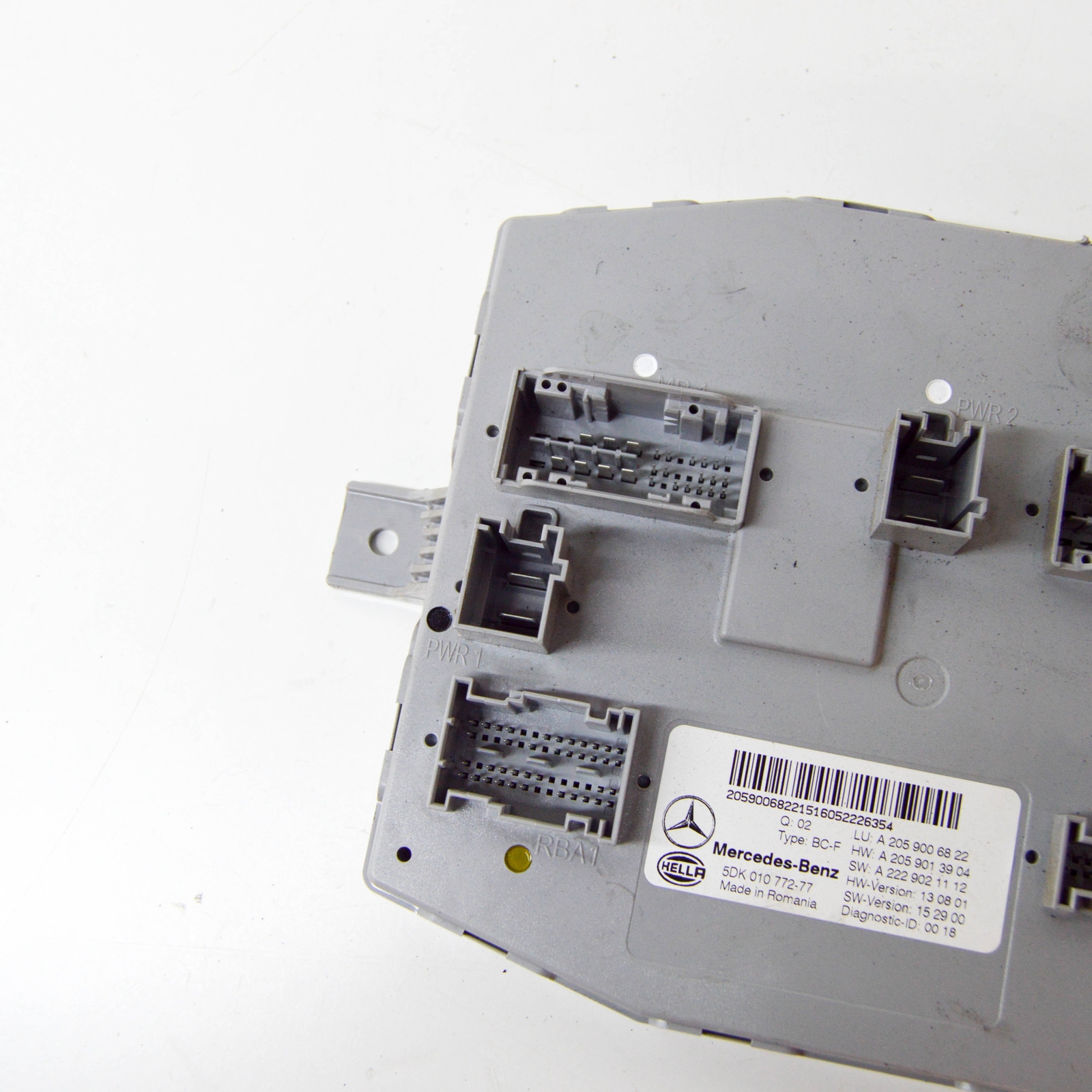 MERCEDES-BENZ C W205 C 220 Front SAM Comfort Control Unit 