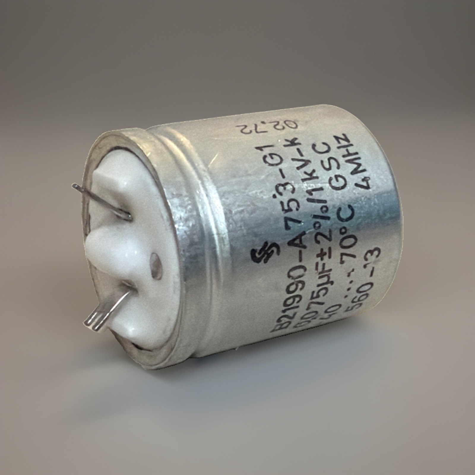 Siemens Sikatrop B21990 0.075uF 75nF 1kV ±2% NOS 1972 Audio Sound Film
