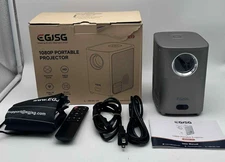 EGJSG V3 4K WiFi Bluetooth Projector w/ Bag & Remote