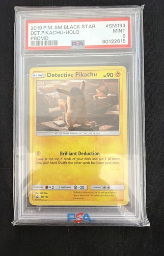 Detective Pikachu graded PSA 9 for sale on eBay