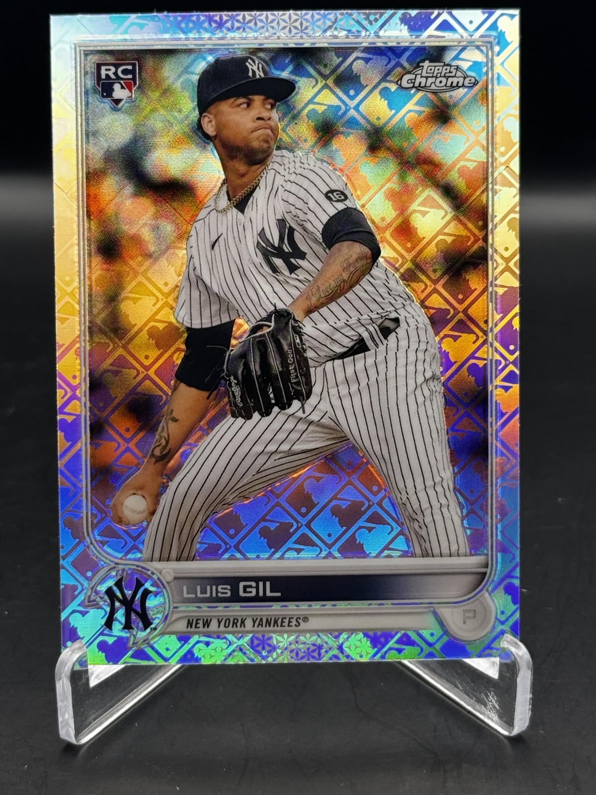 Luis Gil 2022 Topps Chrome Logofractor Edition Rookie - #10 RC New York Yankees