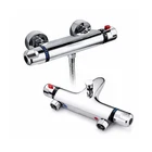 Thermostatic Bath Shower Mixer Tap Chrome & Shower Bar Valve Temperature Control