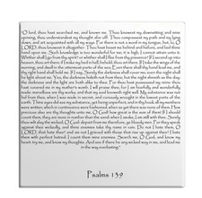 Fridge Magnet Psalms Chapter 139 English TEHILLIM Old Testament Holy Bible Torah