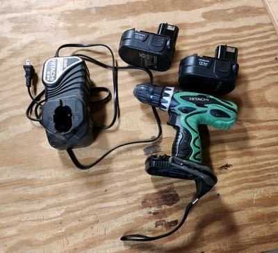 Hitachi DS18DVF3 Cordless Driver Power Drill Charger Batteries Short Life