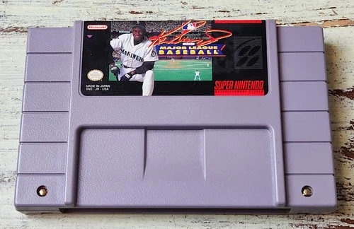 Ken Griffey Jr. Presents Major League Baseball SNES Tested Authentic USA Cart