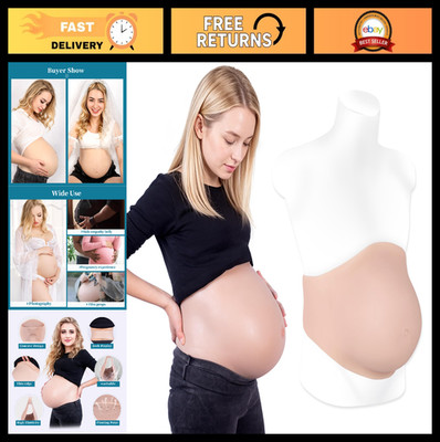 Realistic Silicone Pregnancy Belly Prop for Actors, Cosplay & Film - M Size 5-7