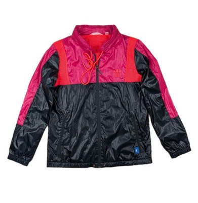 adidas Jacke Damen Größe : 42 . Schwarz Rot Pink. Wie Neu. Windjacke. Vintage