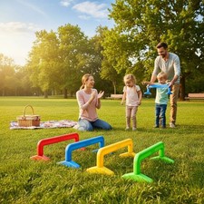 4 Pieces Scramble Tunnel Set Safe Plastic Indoor Obstacle Course Easy To