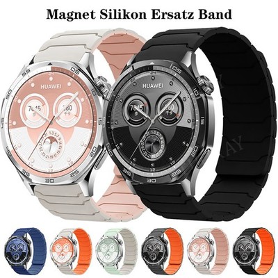 Magnet Silikon Armband für Samsung Galaxy Watch 4 5 6 7 FE Classic 40-44-45-47mm