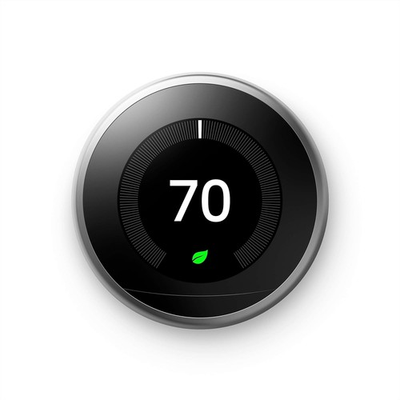 #ad Google Nest Learning Thermostat 3rd Gen Stainless Steel $154.99