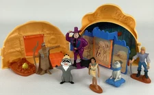 Disney Pocahontas Once Upon A Time Playset Percy Meeko Powhatan Vintage 1994 Toy