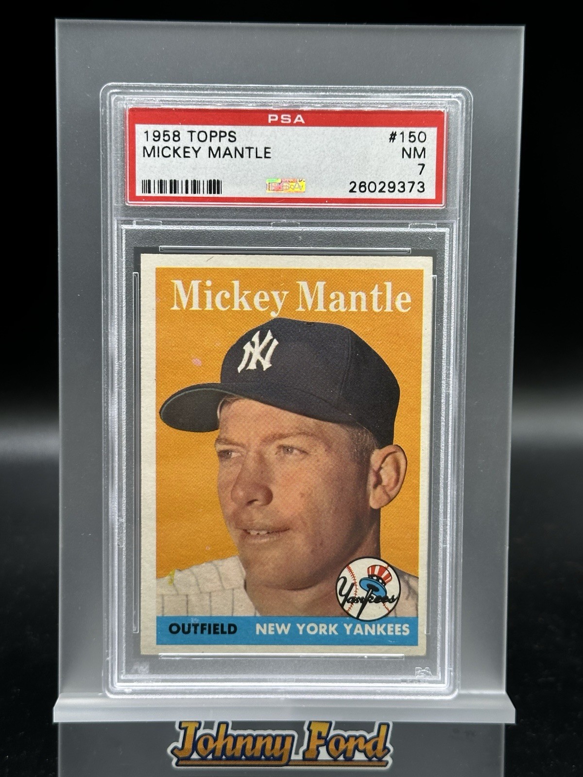 1958 Topps #150 Mickey Mantle PSA 7 New York Yankees