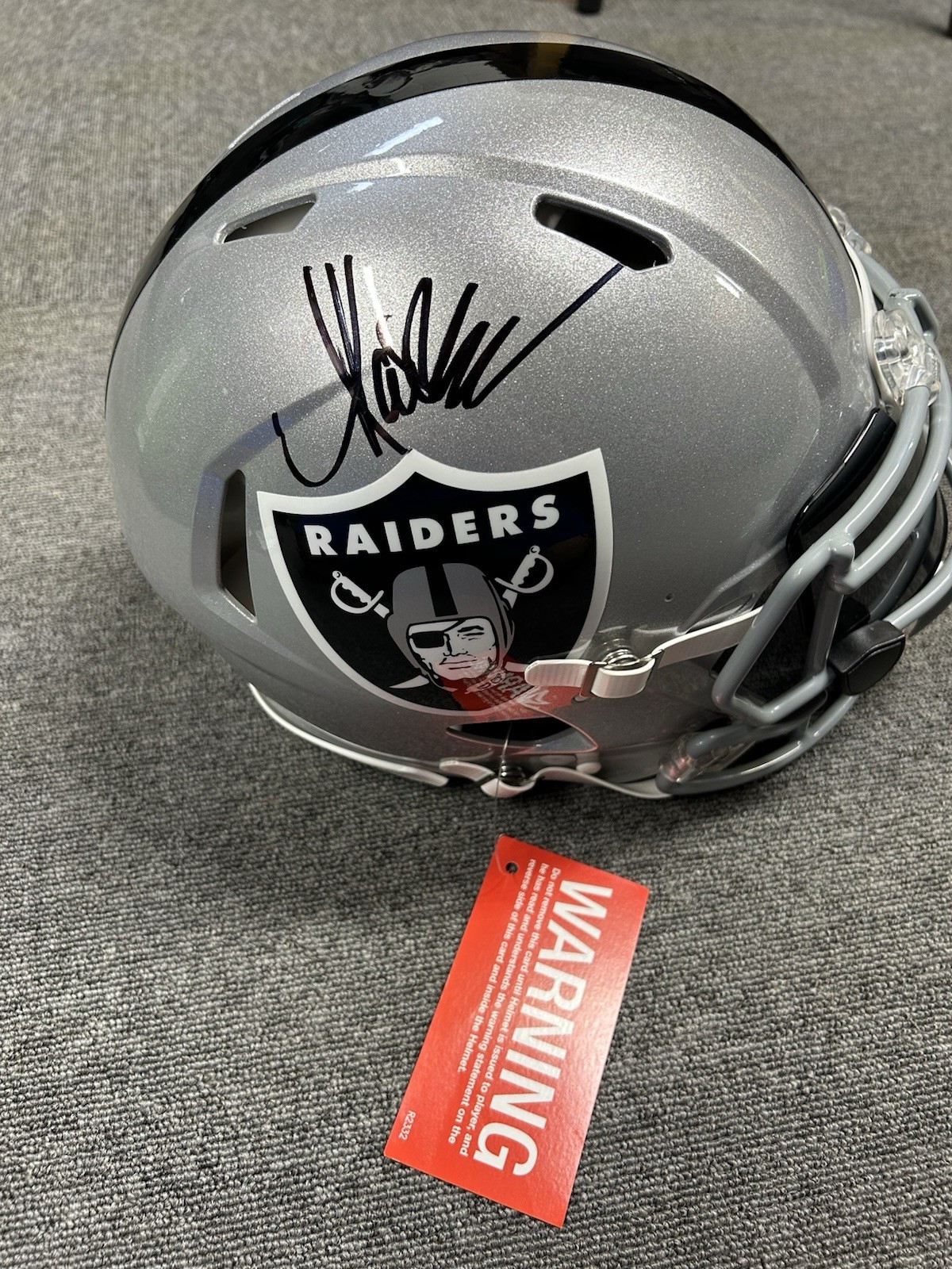 Marcus Allen Autographed Signed Oakland Raiders Full Size Authentic Helmet 