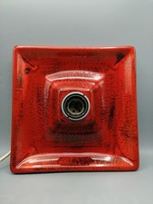 Hustadt Wandleuchte Keramik 25 x 25 cm 70er Jahre Midcentury Design