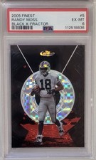 2005 Topps Finest - Randy Moss #5 Black X-Fractor /25