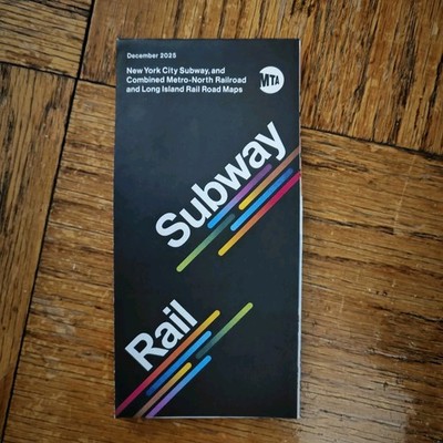 Current NYC New York City SUBWAY MAP December 2025 Latest Version Vignelli