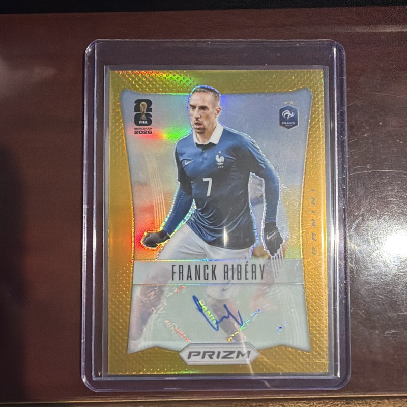 Franck Ribery 2026 FIFA WorldCup Prizm True Gold Prizm Throwback Auto /10 France
