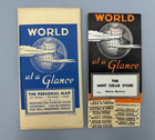 1940s WWII Era World at Glance MAP Premium MINT CIGAR STORE Helena Montana — photo 1