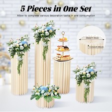 20-100cm Flower Stand Plinth Floral Display Wedding Centerpieces Stand 5 Pack