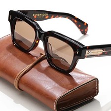 Luxury Brand Original Sunglasses Thick Acetate Handmade Men's Eyewear Designer