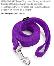 AMAGOOD 6 FT Puppy/Dog Leashes, Strong Traditional Style Leash with Easy to Use