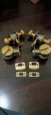 Schlage OEM Polished Brass Deadbolt Door Knob Set 4 Piece Entry Lockset Hardware