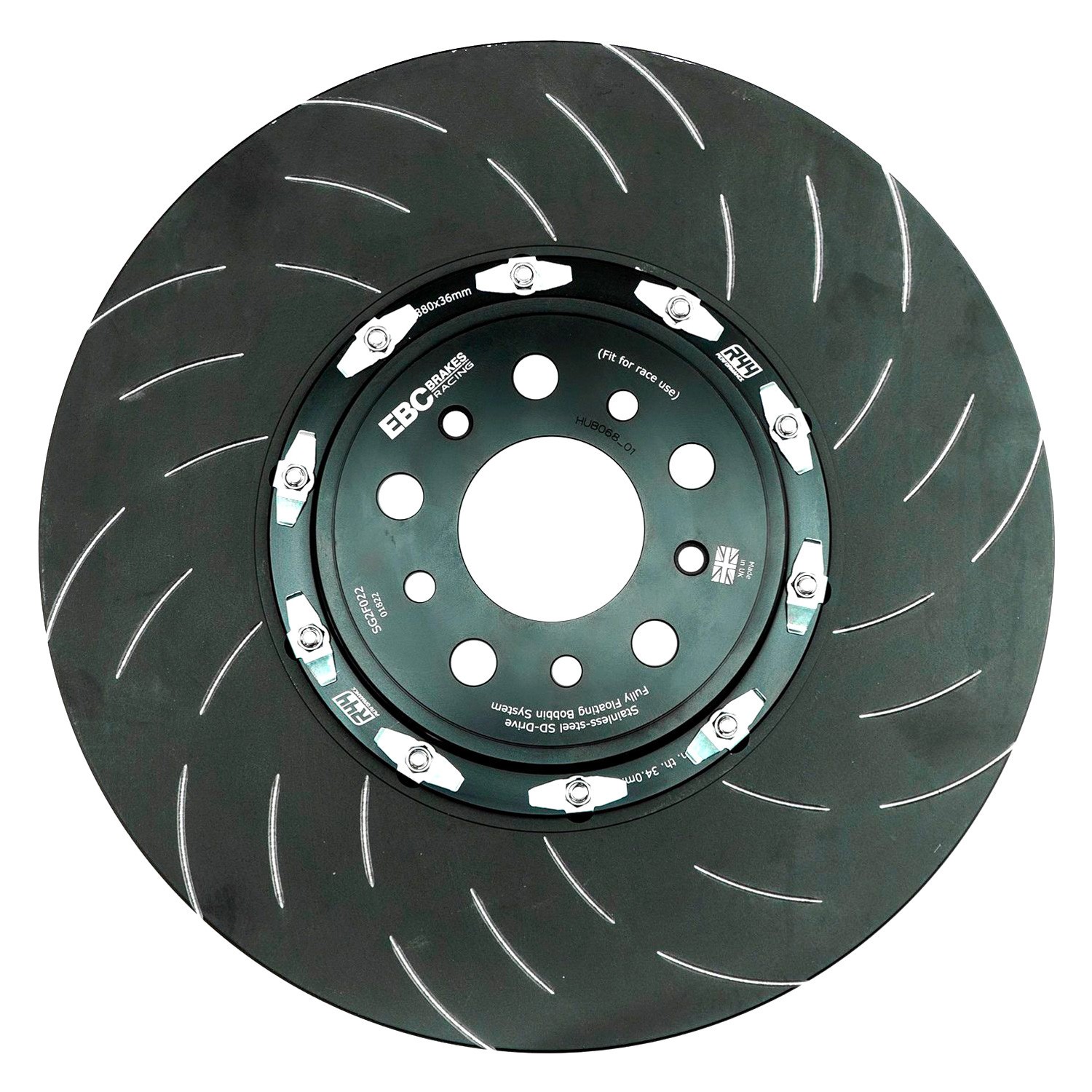 For Lotus Evora 16-19 EBC Fully-Floating Slotted 2-Piece Front Brake Rotors