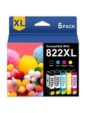 6pk 822XL Ink Cartridge T822 for Epson WF-3820 WF-4830 WF-4820 WF-4834 WF-4833