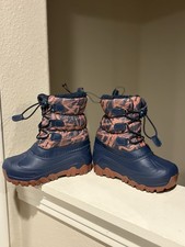 NWT Member's Mark Kids' Snow Boots -10 Degree Cold Rating Navy/Orange 11/12