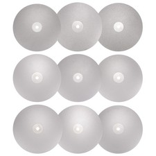Diamond Flat Lap Disc Set 6"x1/2" Arbor 120-3000 Grit 9 Sizes Grinding Wheel