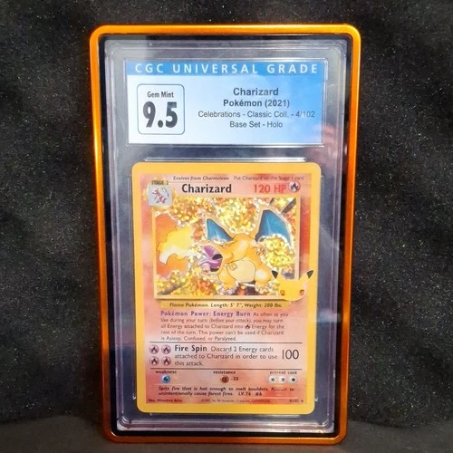 Pokémon Charizard CGC 9.5 Holo 4/102 Celebrations Classic Collection Base Set