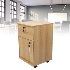 Mobile File Cabinet, Desk Rolling Storage with Lockable Drawers for Home Office