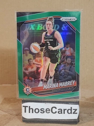 2025 Panini Prizm WNBA Green Prizm #18 Marina Mabrey