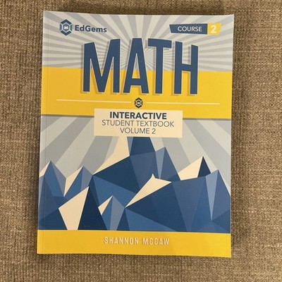 2024 EdGem Course 2 Math Interactive Student Textbook Vol 2