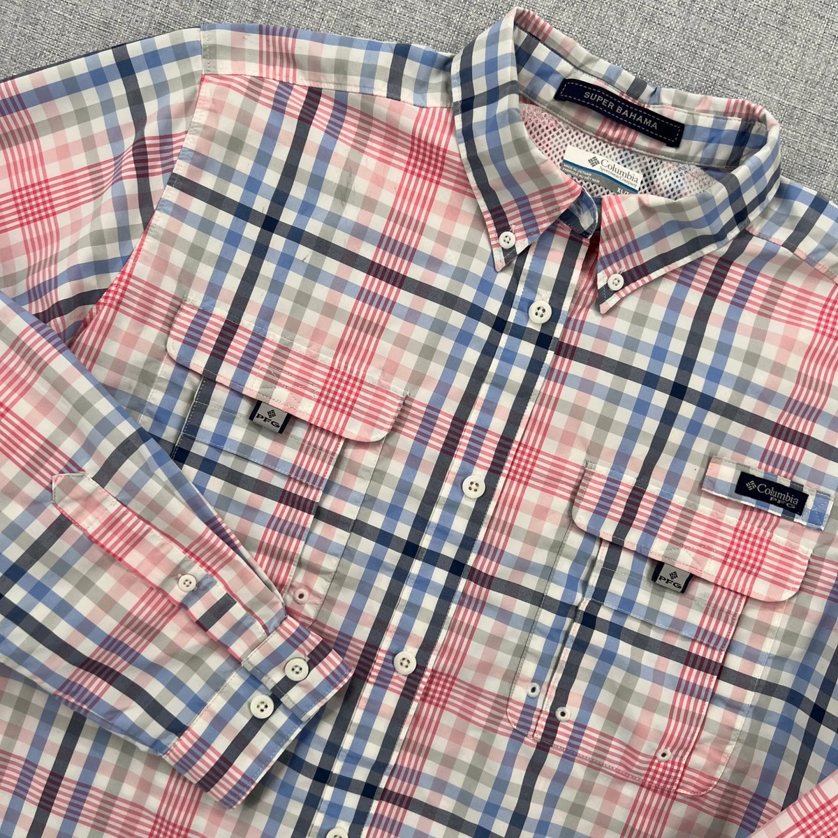 Chemise Columbia PFG Super Bahama II Manches Longues Femme - Taille S - À Carreaux - Bon état